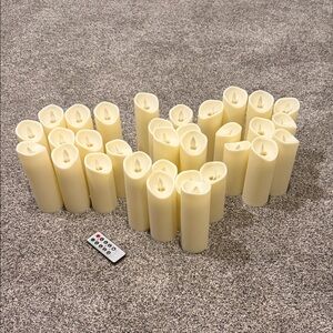 Set of 32 Flameless LED Candles with Remote